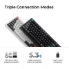 Μηχανικό πληκτρολόγιο Keychron Q1 Ultra 8K — 75% layout, USB + RF Wireless + Bluetooth, RGB, μαύρο
