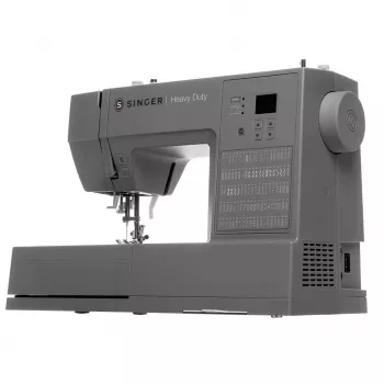 SINGER Ραπτομηχανή HD6605 – ηλεκτρική, 1-βήμα κουμπότρυπα, ελεύθερος βραχίονας, γκρι, 6 kg