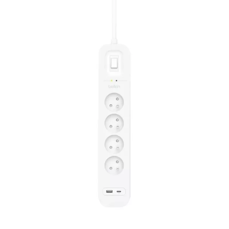 Προστασία υπέρτασης Belkin SRB001CA2M 4 AC-Πρίζες 900 J Λευκό 2 m