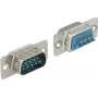Connector Sub-D 9 pin DELOCK 65881 — μπλε/ασημί, 31×15×12.5 mm