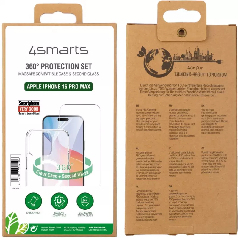 Προστατευτικό πλάτης 4smarts iPhone 16 Pro Max