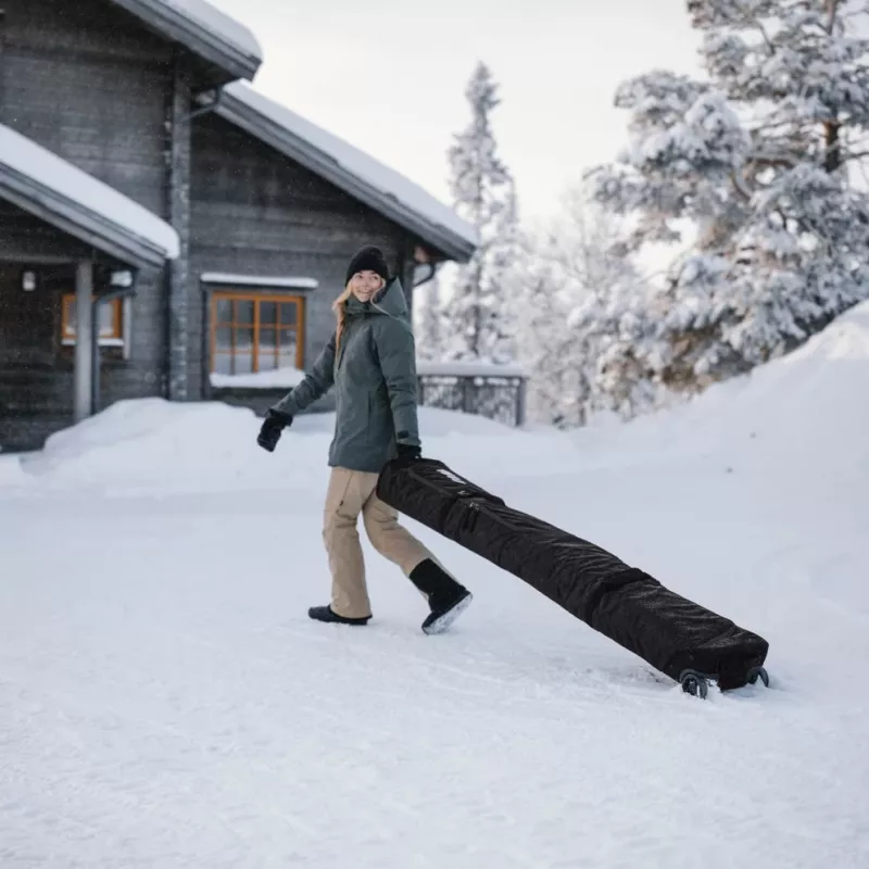 Thule 5176 Roundtrip τσάντα snowboard με ροδάκια 165 cm μαύρη