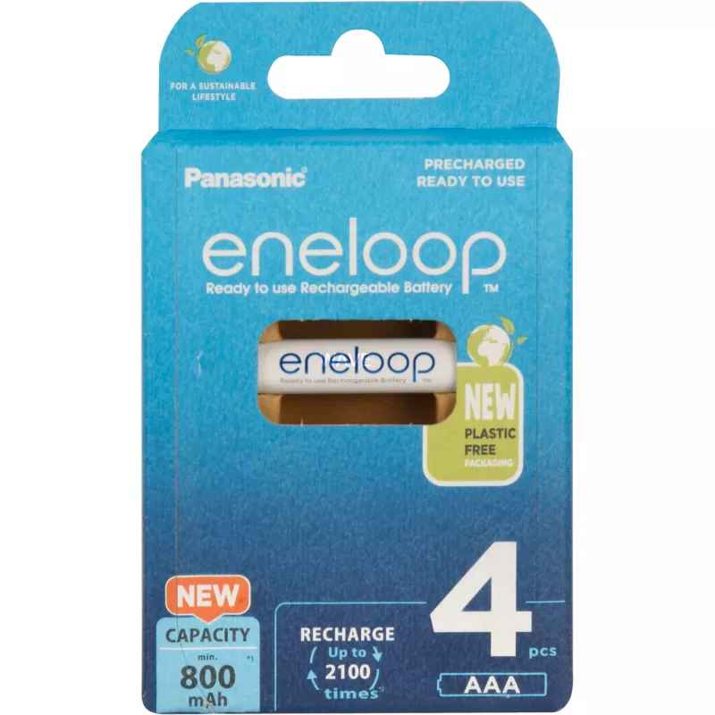 Μπαταρίες PANASONIC ENELOOP AAA 800 mAh 4 τεμ. (BK-4MCDE/4CP)