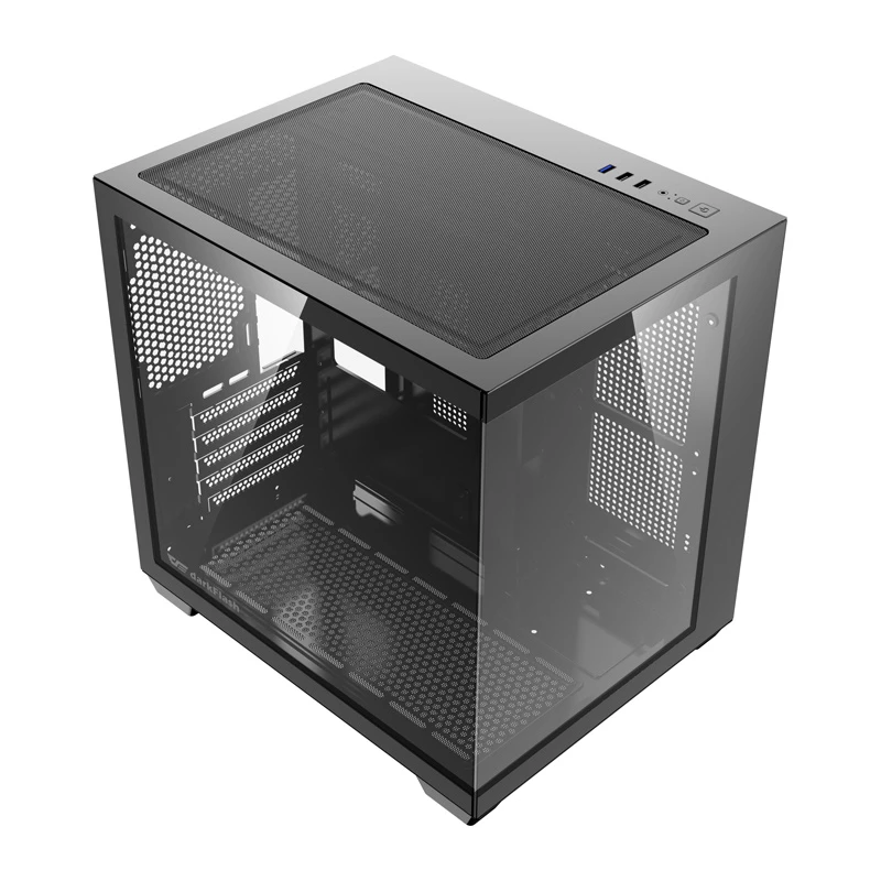 Κουτί υπολογιστή DarkFlash B275 (μαύρο) ATX/mATX Tower κουτί