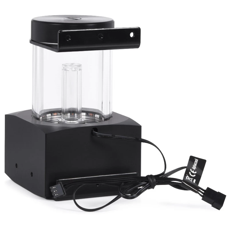 Alphacool Core 100 Aurora 15393 δοχείο, D5/VPP, ARGB, ακετάλη/ακρυλικό, μαύρο