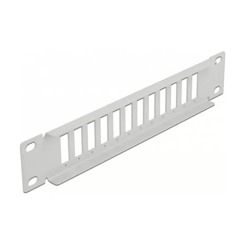 Patchpanel οπτικών ινών DeLOCK 10 ιντσών 12 Port SC Duplex LC Quad 1U γκρι