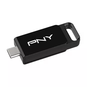 PNY Elite, 128 GB, USB Type-C, 3.2 Gen 1 (3.1 Gen 1), 120 MB/s, Διαφανές, Μαύρο