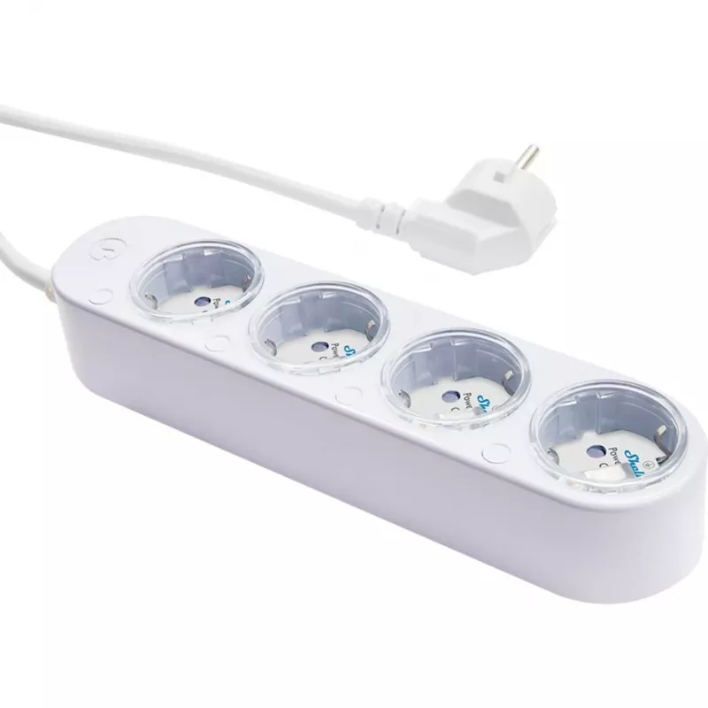 Smart 12A Shelly Πολύπριζο 4 Gen4 Zigbee/Matter
