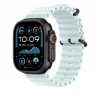 Apple 49mm Ice Blue Ocean Armband – Black Titanium Finish