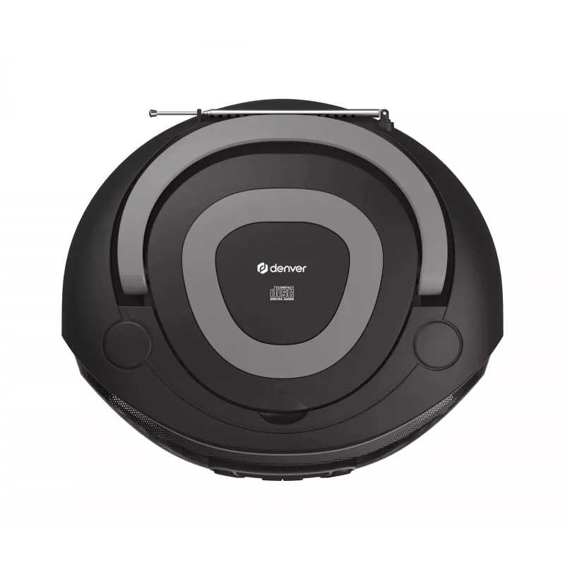 Denver TDB-212GR DAB+ boombox με συσκευή αναπαραγωγής CD, DAB+/FM, Bluetooth, USB, AUX, γκρι