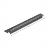 DeLOCK 67035 τυφλό πάνελ 19" με στρογγυλές οπές, 1U, μαύρο