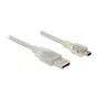 Καλώδιο USB DeLOCK 83908 USB 2.0 3 m USB A Mini-USB B διαφανές