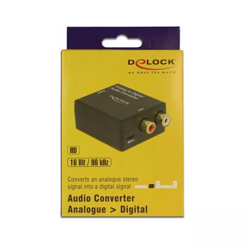Μετατροπέας ήχου DeLOCK 63468 μαύρο