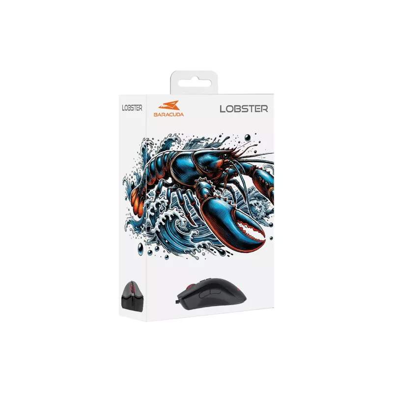 Ποντίκι Baracuda BGM-081 Lobster μαύρο USB