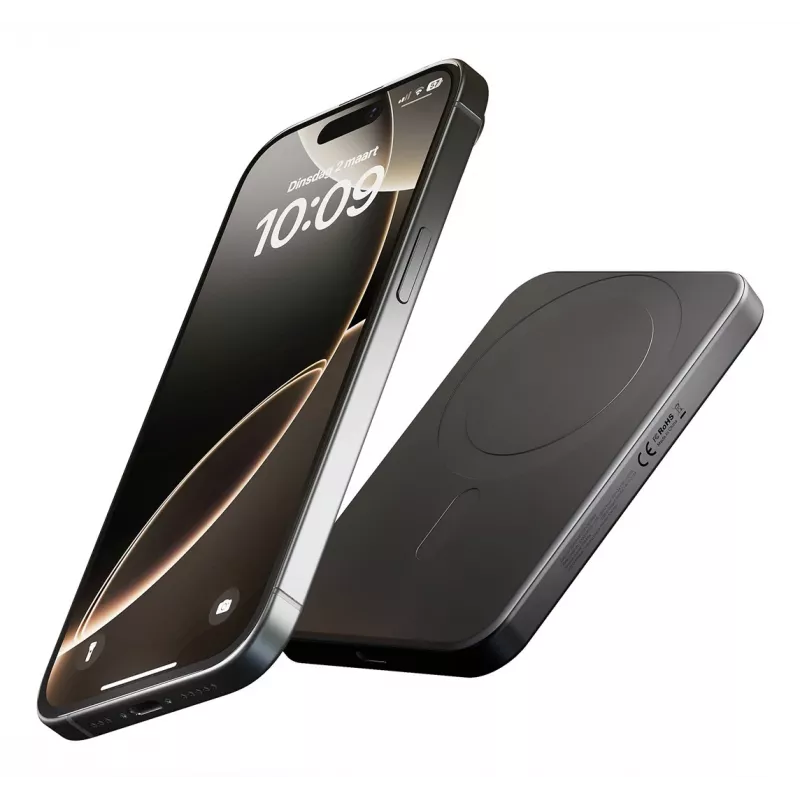 Magnetic Powerbank 5000mAh MagSafe/Qi2 μαύρο