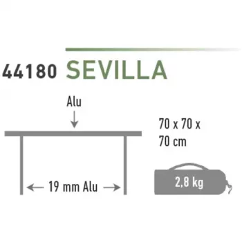 High Peak Τραπέζι κάμπινγκ Sevilla 44180