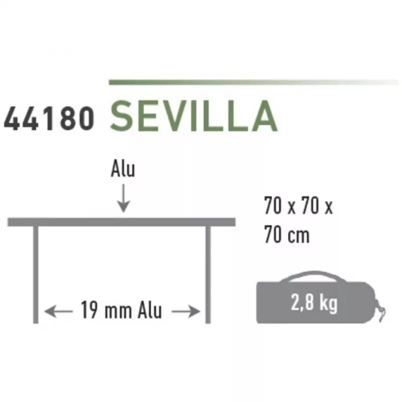 High Peak Τραπέζι κάμπινγκ Sevilla 44180