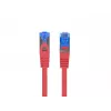 LANBERG PATCHCORD S/FTP CAT.6A 0.5M ΚΟΚΚΙΝΟ LSZH