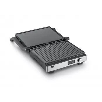 Γκριλ επαφής Severin KG 2380 μαύρο ασημί 2000W ανοξείδωτο ατσάλι