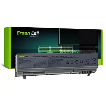 Μπαταρία laptop Green Cell DE09 για DELL Latitude E6400 E6410 E6500, Li‑Ion 4400 mAh, 11,1 V, 6 κυψέλες, ασημί