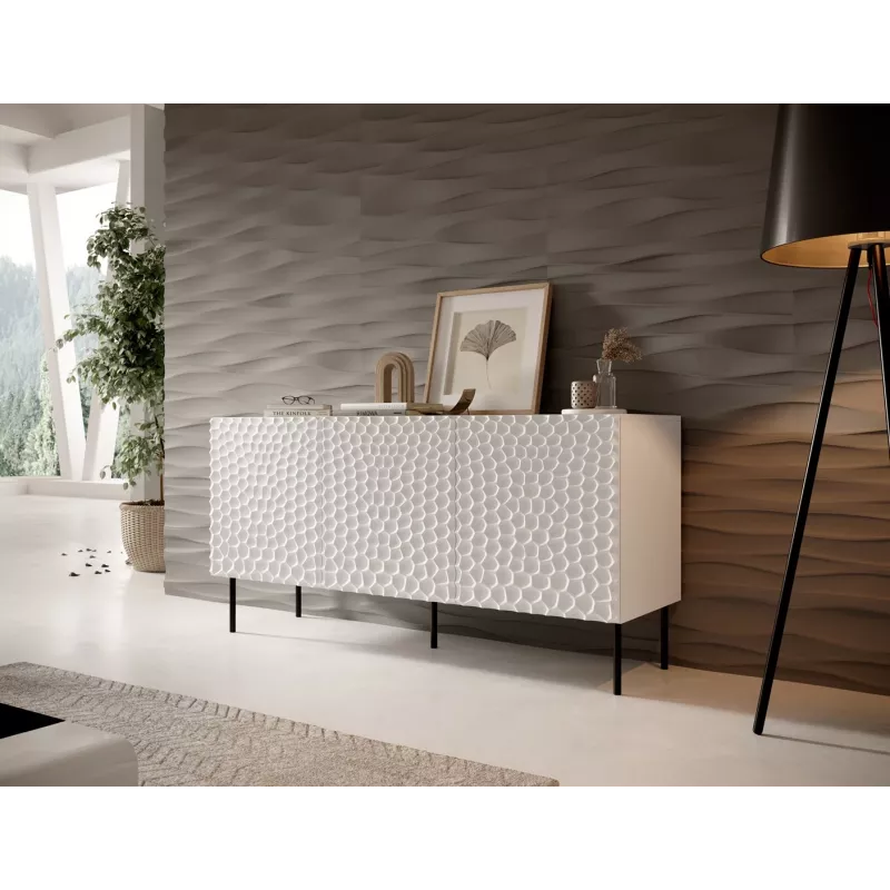 HOLE Κομό 152x42,5x74,5 cm λευκό ματ