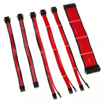Kolink Core Adept COREADEPT-EK-RED σετ πλεκτών καλωδίων προέκτασης, 6 καλώδια, κόκκινο