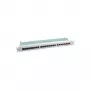 Patch panel VALUE Cat.6 19 ιντσών 24 θυρών θωρακισμένο γκρι
