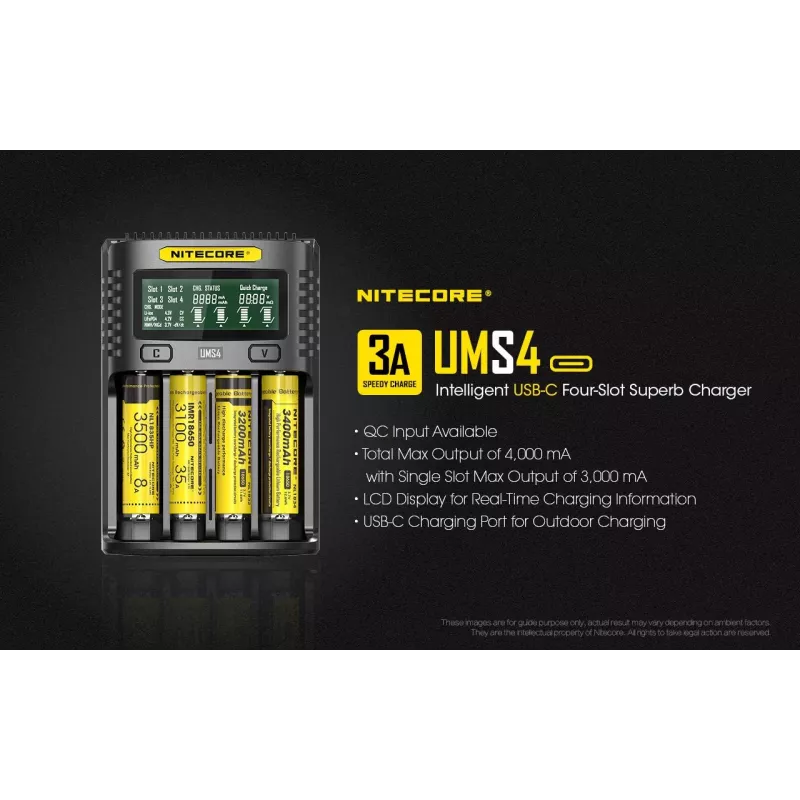 Φορτιστής Nitecore UMS4