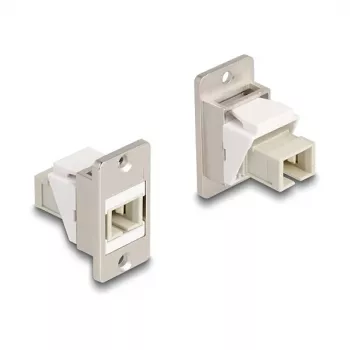 DeLOCK Panel-Mount Keystone module οπτικών ινών SC Simplex υποδοχή θηλυκή σε υποδοχή θηλυκή κωνικό μπεζ