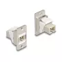 DeLOCK Panel-Mount Keystone module οπτικών ινών SC Simplex υποδοχή θηλυκή σε υποδοχή θηλυκή κωνικό μπεζ