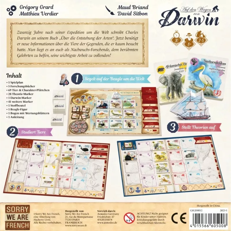 Auf den Spuren von Darwin, Επιτραπέζιο παιχνίδι