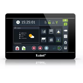 Επιτοίχιος πίνακας αφής SATEL INT-TSI-B 7 ιντσών LCD για συστήματα ασφαλείας