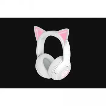Ασύρματο gaming headset Razer Kraken Kitty V2 BT λευκό με Bluetooth, THX Spatial Audio, φωτισμό RGB