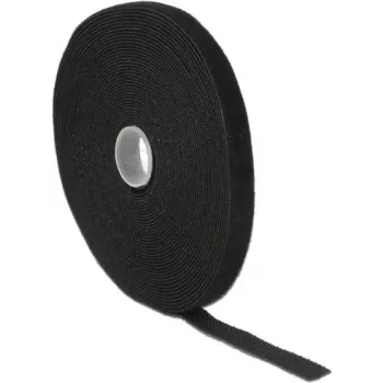 Ταινία με αυτοκόλλητο Velcro DeLOCK 18712 μαύρο 13 mm 10 m