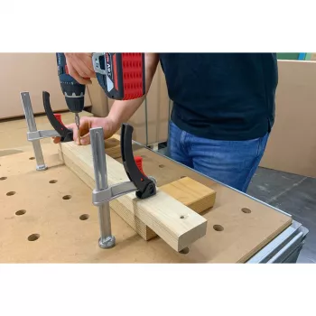 Στοιχείο σύσφιξης BESSEY TW20-15-8-KLI, για τραπέζια πολλαπλών λειτουργιών, Σφιγκτήρας (ασημί)