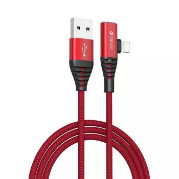 Καλώδιο φόρτισης/δεδομένων USB 2-in-1 Devia Strom Series 1,2 m — Κόκκινο