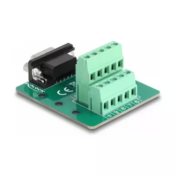 DeLOCK D-Sub 9 ακίδων βύσμα αρσενικό σε κλέμα για ράγα DIN πλάτος 51 mm βάθος 58 mm ύψος 30 mm