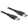 DeLOCK 85064 καλώδιο USB 3.0, Type-A (αρσ.) σε Type-A (αρσ.), 5 m, μαύρο