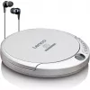 Lenco CD-201SI Φορητό CD player με λειτουργία audiobook και φόρτισης, ασημί