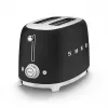 Τοστιέρα Smeg 50's Style TSF01BLMEU 2 φέτες μαύρο ανοξείδωτο ατσάλι
