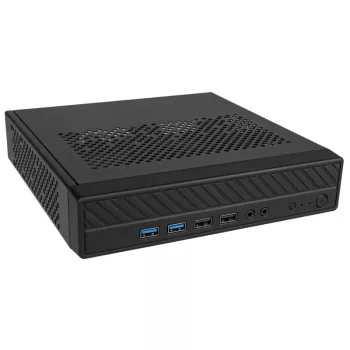 Akasa Cypher MX3 - Mini-Tower - PC - SGCC - Μαύρο - Thin Mini-ITX - Σκληρός δίσκος - Τροφοδοσία (A-ITX38U3-M1B)