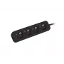 Προέκταση τροφοδοσίας Lanberg PS0-04E-0100-IEC-BK 1m 4 υποδοχές AC εσωτερικού χώρου μαύρο
