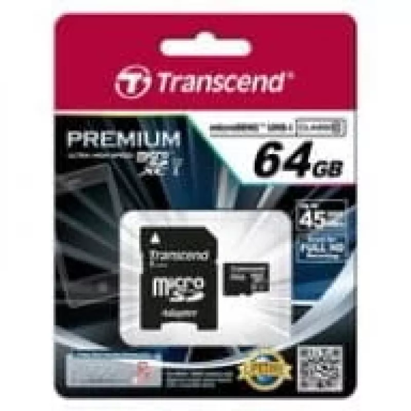 Μνήμη Flash Transcend 64 GB MicroSDXC UHS-I TS64GUSDU1