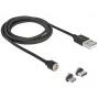 Καλώδιο USB DeLOCK 85723 USB 2.0 1,1 m USB A USB C/Micro-USB B μαύρο