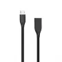 Καλώδιο σιλικόνης USB-Micro-USB (μαύρο, 2 m)