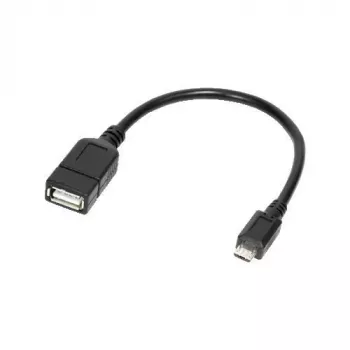 Logilink - Προσαρμογέας USB OTG για smartphones - USB Type-A (B) - Micro-USB Type-B (S) (USB 2.0) - 0,20 m - μαύρο (AA0035)