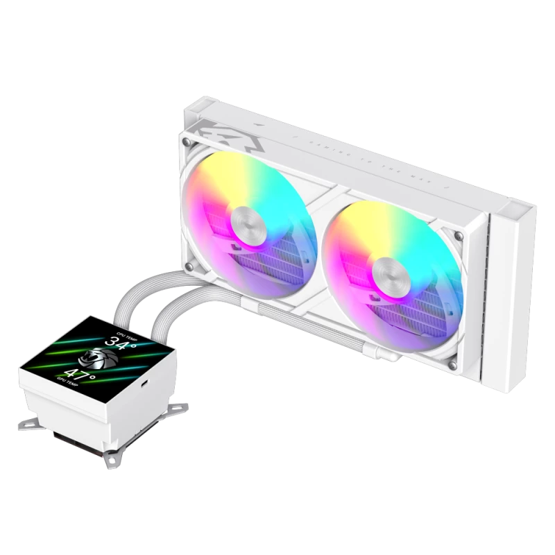Gamemax υδρόψυξη CPU | GLACIER 240 LCD WH | Intel, AMD