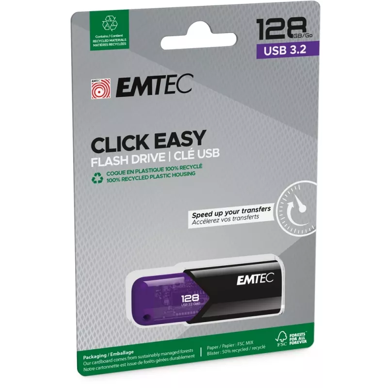 Μονάδα flash USB Emtec 128 GB USB Type-A 3.2 Gen 1 Click Easy