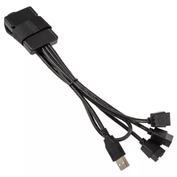 USB Hub Lian Li PW-U2TPAB αρσενικό Type-A 1-σε-3 IDC 9-Pin