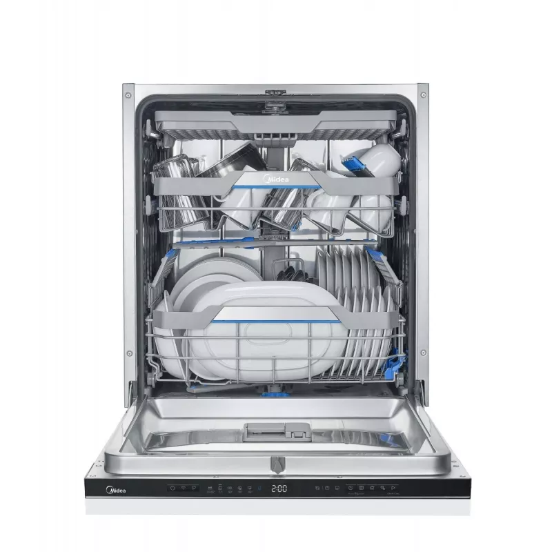 Midea MDWEB1403MB-WI εντοιχιζόμενο πλυντήριο πιάτων, 60 εκ., 14 σερβίτσια, 44 dB, Wi-Fi, ενεργειακή κλάση C